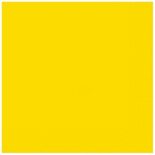 Unique Lot de 20 serviettes de table Jaune fluo