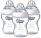 Tommee Tippee Closer to Nature Baby Bottles, Breast-Like Teat with Anti-Colic Valve, 260ml, Pack of 3, Clear