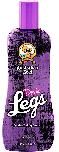 Australian Gold Dark Legs 250 ml Lotion für Beine, Parabenfrei, für alle Hauttypen und -töne, Schwarz