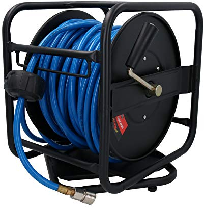 AB Tools Retractable Air Hose Reel Compressor Air Line 8mm Bore 30 metres 100 feet Long.