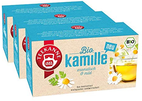 Teekanne Bio Kamille, 3er Pack