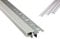 T-40 LED Alu Fliesenprofil Treppenprofil Stufen 10mm silber + Abdeckung 1m milky