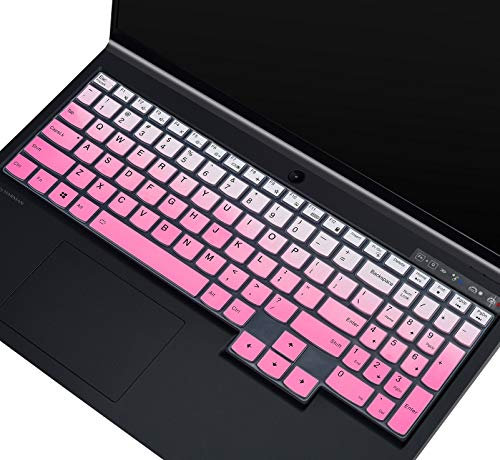 Keyboard Skin for Lenovo Legion 7i & Legion 5i Keyboard Cover, Legion 5 5i 5p 5pi 15.6 Inch and 17.3 Inch Legion 7i, Lenovo ideaPad Gaming 3i 15 Gaming Laptop Keyboard Skin Protector, Ombre Pink