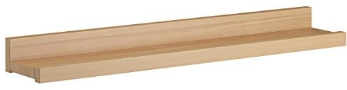 Erst-Holz Bucheablage Regal Fotoleiste für Bilder Bücher und Deko in DREI verschiedenen Längen V-90.84-5, Länge:90 cm