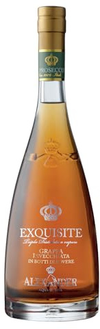 Alexander Exquisite Grappa Prosecco gereift in Eichenfässern 38% - 700ml