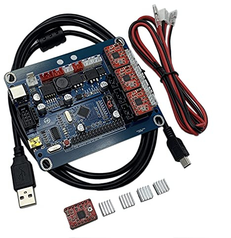 Doesbot GRBL 1.1 A4988 Steuerplatine CNC Controller Router CNC Graviermaschine Steuerplatine 3018 3 Achsen USB Steuerung Laser Board Corexy Open Source mit externer Treiberschnittstelle