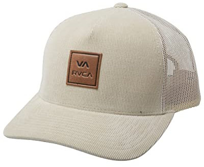 RVCA Herren Adjustable Snapback Brim Baseballkappe, Curved Trucker/Sand, Einheitsgröße