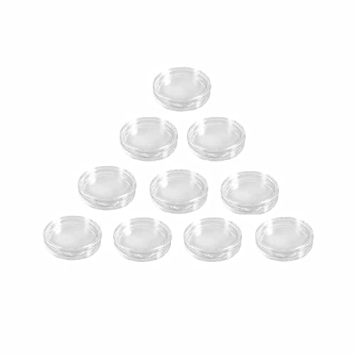 YSJJZRL Capsules de pièces de Monnaie, 10 Pcs en Plastique Rond Transparent pour pièces de Monnaie pour Fournitures de Collection de pièces de Monnaie Protecteurs de pièces-(35mm)