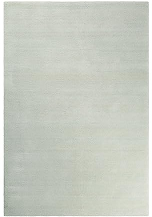 Wecon Home Kuschelig weicher Esprit Hochflor Teppich, bestens geeignet fürs Wohnzimmer, Schlafzimmer und Kinderzimmer LOFT(120 x 170 cm, mintgrün beige meliert)