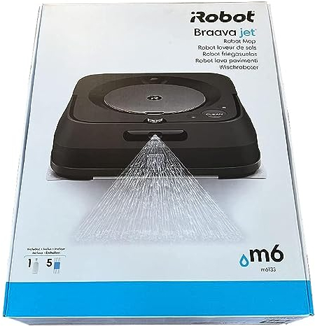 iRobot Braava Jet M6 Robot Mop (Graphite) – Connexion Wi-Fi