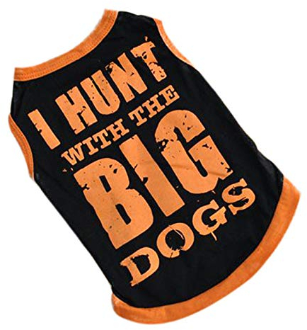 Generisch Pet Weste Kleidung Atmungsaktive Kleidung Sommer Gemustert mit Big Dog T-Shirt Haustierkleidung Hundepullover Totenkopf (Black, S)