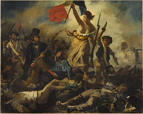 Fabulous Poster Plakat Eugene Delacroix Die Freiheit führt das Volk Revolution