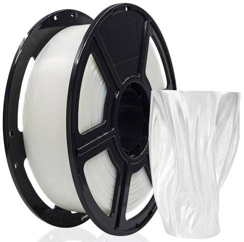 FLASHFORGE 3D-Drucker-Filament, PLA PRO Filament 1,75 mm, 1 kg Spule, Maßgenauigkeit +/- 0,02 mm für FDM 3D-Drucker, bessere Zähigkeit und kein Verknoten (Transparent)