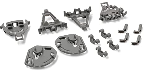BSSTORE Complete Fixing Kit For Lower Basket Dishwasher Compatible With Various Brands And Models Equivalent To 00418675