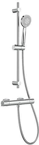 Roca A5D2F18C00 - Pack mezclador termostático exterior para ducha T-500 + kit de ducha Stella 100/3