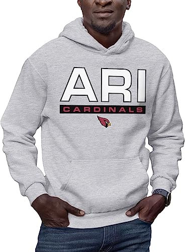 Hybrid Sports NFL - Arizona Cardinals - City Block - Herren und Damen Pullover Hoodie Fleece Sweatshirt - Größe M