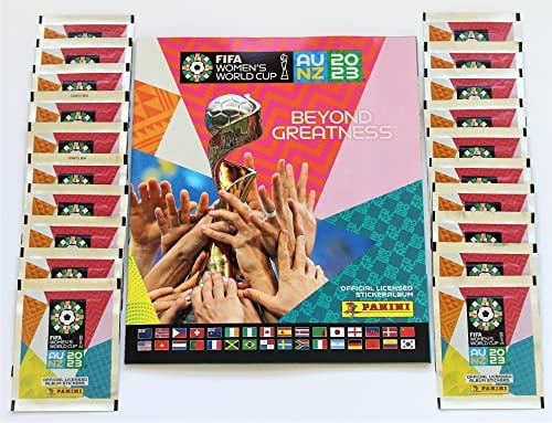 Panini FIFA Women's World Cup 2023 Blank Album + 20 Bags = 100 Stickers Women's World Cup