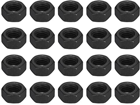 QUARKZMAN 7/16-14 Esagonale Dadi Carbonio Acciaio Grado 8.8 Ossido Nero Esagono Dado per Vite Bullone 25pz