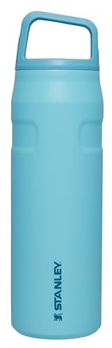 Stanley IceFlow Wasserflasche mit Deckel und Tragegriff, 680 ml, breiter Öffnungsdeckel, leicht und auslaufsicher, für Reisen und Sport, isolierter Edelstahl, BPA-frei, Pool