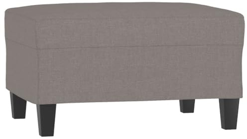 vidaXL Fußhocker Taupe 70x55x41 cm Stoff
