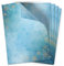 50 Blatt Briefpapier (A4) | Winter Blue Aquarell Goldlook Sterne | Weihnachten Weihnachtspapier | edles Design Papier | beidseitig bedruckt | Bastelpapier | 90 g/m²