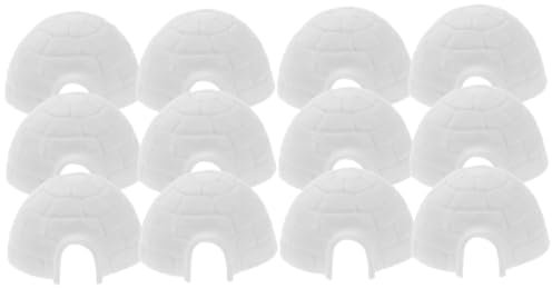 ABOOFAN 12 STK Iglu-Modell Spielzeug Plastik Tier Weiß Kind Zylinder