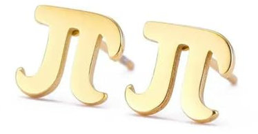 Griechische Buchstaben Ohrstecker Pi Phi Psi Frauen Mädchen Edelstahl Gold Farbe Schwarz Mini Ohrstecker Ohrstecker Schmuck Geschenk