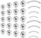 Gojewen 28pcs 14G Boules de Piercing Argent avec Barbell 4-8mm Boules de Remplacement pour Piercing Lèvre Langue Sourcils Ventre Bijoux
