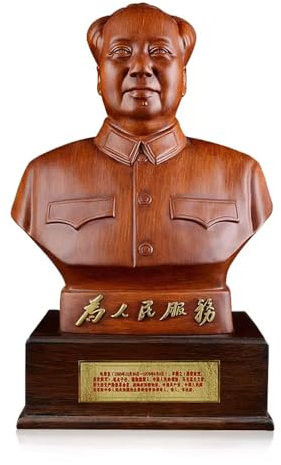 HMMZKEE Vorsitzender Mao Bust Statue Office, 30 * 20 * 47,5 cm Harz Desktop Dekoration, Geeignet Für Führungskräfte/Älteste