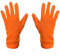 Oblique Unique® Handschuhe Herren und Damen Handschuh für Fasching Karneval Motto Party Kostüm Accessoire für Halloween (Orange)