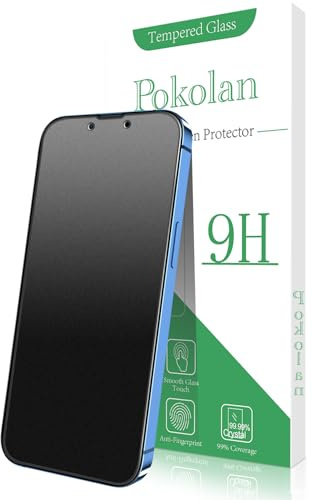 Pokolan 3 Piezas Protector Pantalla Mate para iPhone 13, 13 Pro, 14 | Lámina de cristal mate, antirreflejos, sin burbujas, antiarañazos, antihuellas dactilares, ultra transparente