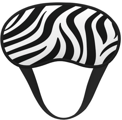 Zebra-Augenmaske, weich und bequem, lichtblockierende Schlafhilfe, Augenmaske, Nachtschlaf, Meditation, Nickerchen und Reisen