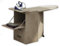 MOHOME Asse Stiro Mobile A Scomparsa Legno Nobilitato Argilla Multiuso Salvaspazio 3 Cassetti Dimensioni 89 x 44 x 57 cm Rotelle Trasportabili Colore Mollettone Assortito