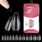 240 Stück Mandel Mittelfinger Nagelspitzen, Nails Acryl Künstlich Nagelspitzen, Fake Nails Tips für Frauen Mädchen für DIY Nail Art (Halbmatt)