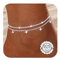 Diamday Bracelet de Cheville pour Femme Argent Sterling 925 Chaine Argent Réglable Délicats Bracelets de Cheville Imperméable Bracelet de Cheville Pied Bijoux pour Femme