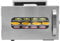 Essiccatore in acciaio inox a 6 piani con regolatore di temperatura da 86 a 185 a basso rumore per alimenti con clip alimentare, essiccatore elettrico per frutta, erbe, verdure