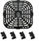 Air Fryer Replacement Tray Compatible with For Instant 6qt Stainless Steel Grill Pan with Rubber Bumpers for Safe Cooking (A)