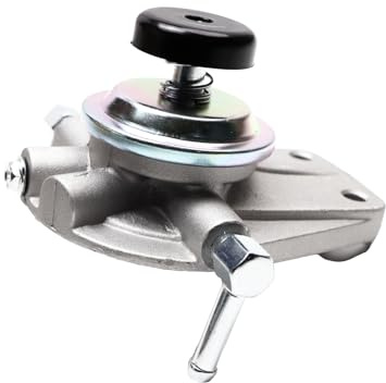Suolron Filtre à diesel, pompe d'amorçage et filtre à carburant diesel, pompe d'amorçage pour Patrol GU Y61 ZD30 TD42 en alliage d'aluminium Support de filtre diesel 16401-VC10D