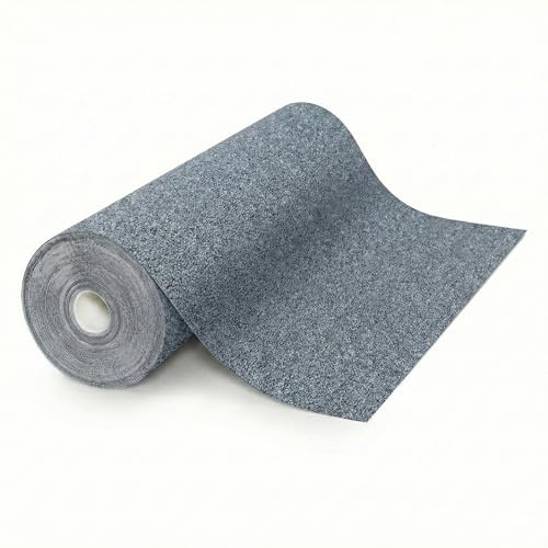 Floordirekt Nadelvlies Teppichboden 200x100 cm – Strapazierfähiger Teppich mit Schaumrücken, trittschalldämmend & kälteisolierend, individuell zuschneidbar für Wohnraum & Büro Grau