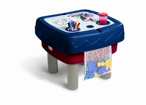 Little Tikes - Easy Store Sable et Table d'eau - Ensemble de Jeu Extérieur pour les Tout-petits - Sécurisé et Portable - Encourage le Jeu Créatif