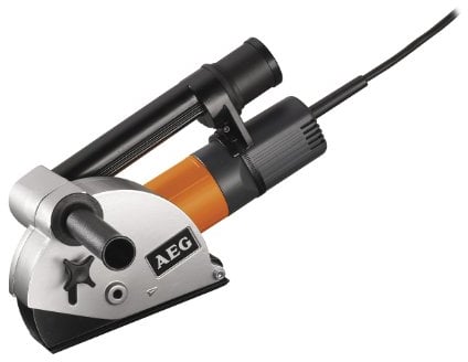 AEG - Rainureuse 1500 Watts diamètre 125 mm livrée avec un burin spécial, l'adaptateur d'aspiration, en coffret de transport - MFE1500