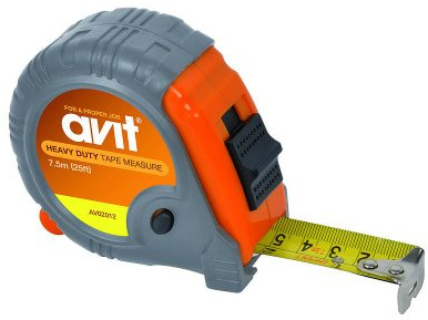 Avit AV02012 Heavy Duty Tape Measure 7.5m 25ft