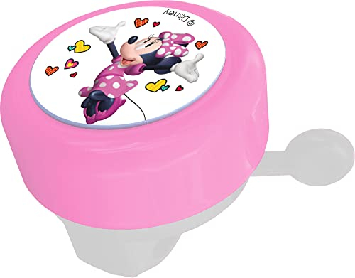 Disney Mädchen 307608036 Minnie Mouse Fahrradklingel, Mehrfarbig, 55 mm Durchmesser, 30 mm Höhe, 0, Taglia unica