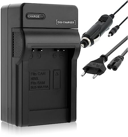 Chargeur (Auto/Secteur) pour Samsung SLB-10A, SLB-11A / ES50.. L100, PL, SL, TL, WB... - v. liste
