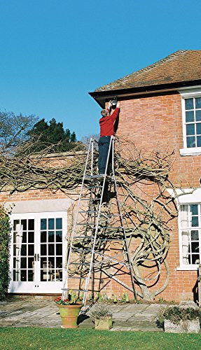 Henchman HIS7, Maxi Hi-Steps, Aluminium Garden Work Platform, Ideal to Cut 4.2m/14ft Hedges, 4 x Height Adjustable Legs