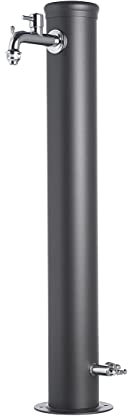 Fontana di ferro con raccordo e rubinetti 42/ARR (colore antracite)