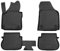 WALSER XTR Gummi Fussmatten Auto für VW Caddy Life 2004-2015, 100% passgenaue Auto Fußmatten, robuste Universal Fußmatte Auto, Gummimatten Auto, Auto Fussmatten Gummi, Auto Gummimatten