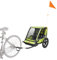 Hogdseirrs Allen Sports Hi-Viz 2-Kinder Fahrradanhänger Modell ET2-G grün