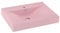vidaXL Luxus Waschbecken mit Hahnloch Waschtisch Aufsatzwaschbecken Waschplatz Handwaschbecken Aufsatzwaschtisch Matt-Rosa 60x46cm Keramik