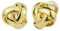 Traveller Ohrclip Damen Knoten 22kt vergoldet - 157339
